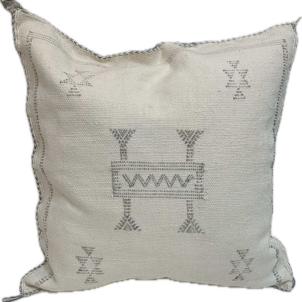 Moroccan cactus silk sabra  throw pillow cover 19x19